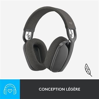 Casque PC sans fil Bluetooth Logitech Zone Vibe 100 Graphite