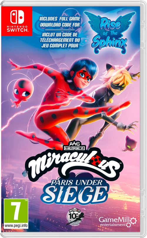Just For Games Miraculous 1 & 2 Pack Rise Of The Sphinx Code In A Box Et Paris Under Siege Nintendo Switch