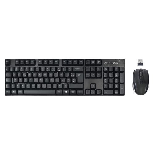 Ensemble Clavier et Souris Accsup CS05 FR V2 – Connectivité Sans Fil, AZERTY