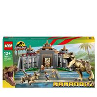 L'exposition du fossile du t. rex Lego