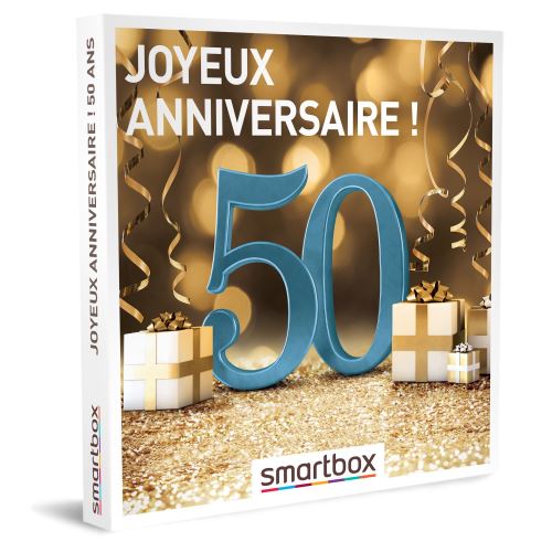 Coffret cadeau Smartbox Joyeux anniversaire ! 50 ans