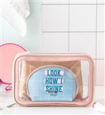 Set 3 trousses de toilette Mr. Wonderful Look how I shine