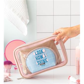 Set 3 trousses de toilette Mr. Wonderful Look how I shine