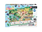 Puzzle enfant 45 pièces Nathan Au zoo Cherche et trouve