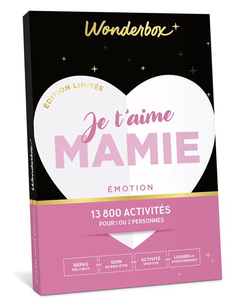 Coffret cadeau Wonderbox Je t'aime Mamie Emotion