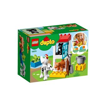 LEGO 10949 duplo town les animaux de la ferme jouet pour les bébés de 2 ans  et plus, avec des figurines animaux de la ferme