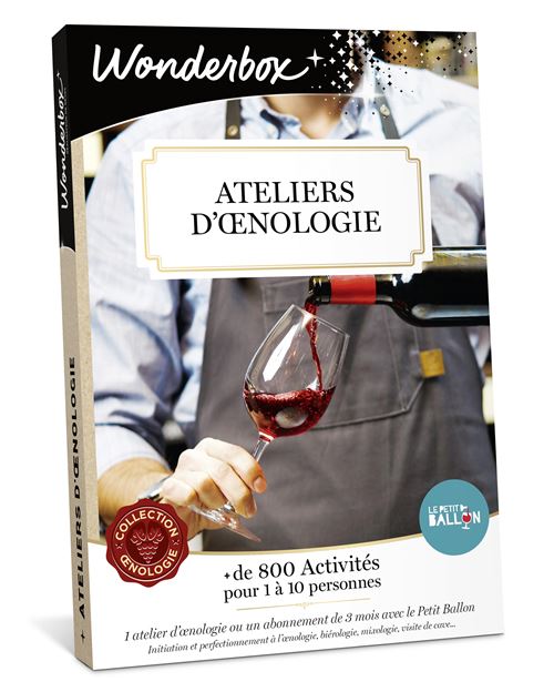 Coffret cadeau Wonderbox Ateliers d œnologie