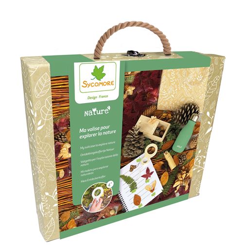 Jeu pour découvrir la nature Sycomore Valise d'explorateur