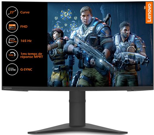 Ecran Gaming Lenovo G27c-10 66A3GACBEU Incurvé 27 WLED Noir