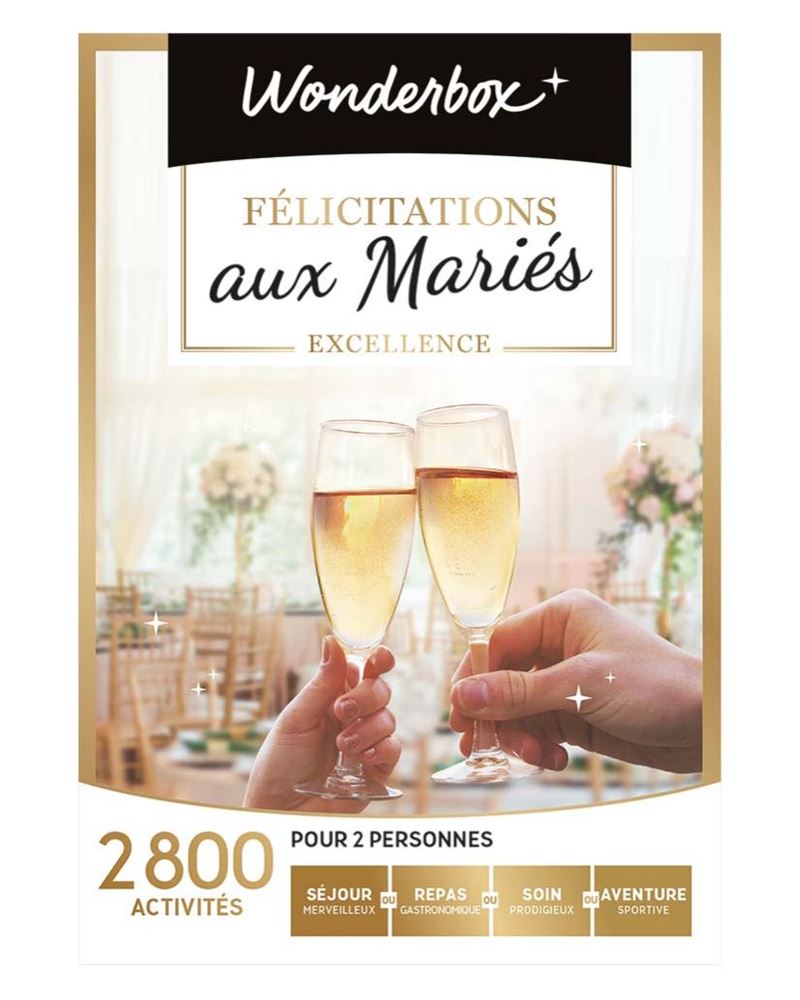 Coffret cadeau Wonderbox Félicitations aux Mariés Excellence Coffret cadeau Achat & prix fnac