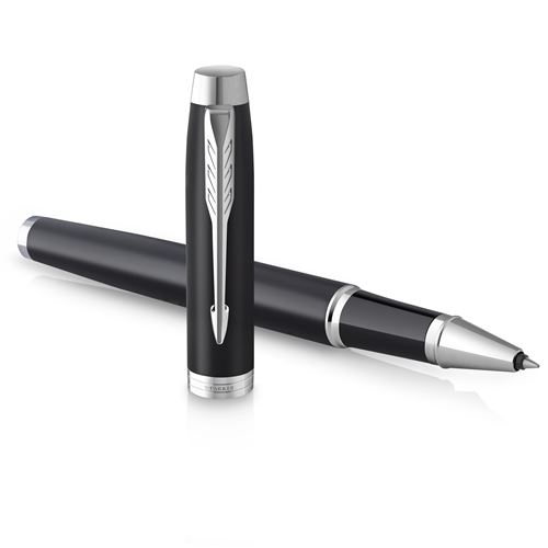 Parker Noir Mat Stylo Roller Avec Pointe Fine Im Essentiel