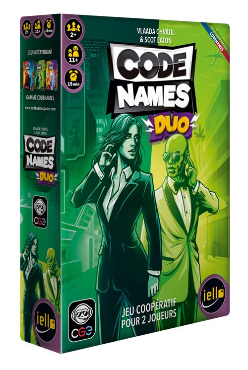 Fnac.com : Jeu d'ambiance Iello Codenames Duo - Jeux d’ambiance. Achat et vente de jouets, jeux de société, produits de puériculture. Découvrez les Univers Playmobil, Légo, FisherPrice, Vtech ainsi que les grandes marques de puériculture : Chicco, Bébé Confort, Mac Laren, Babybjörn...