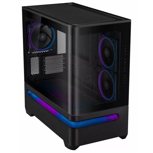 Boitier PC PRIME AP202 mini tour noir ARGB avec panneau latéral et avant verre trempé