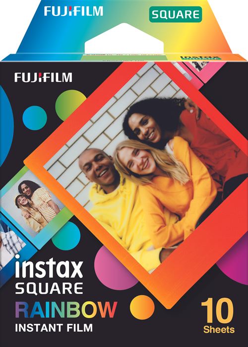 Film Fujifilm Instax Square Rainbow 10 poses - vue 2