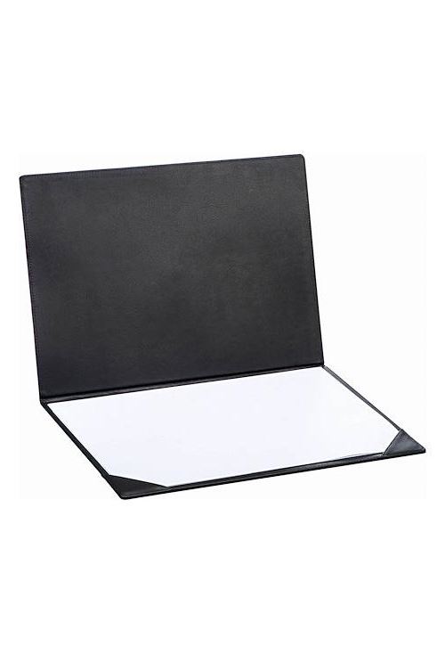 Sous-main &agrave; rabat PU - Dimensions L50 x H35 x P1 cm coloris noir