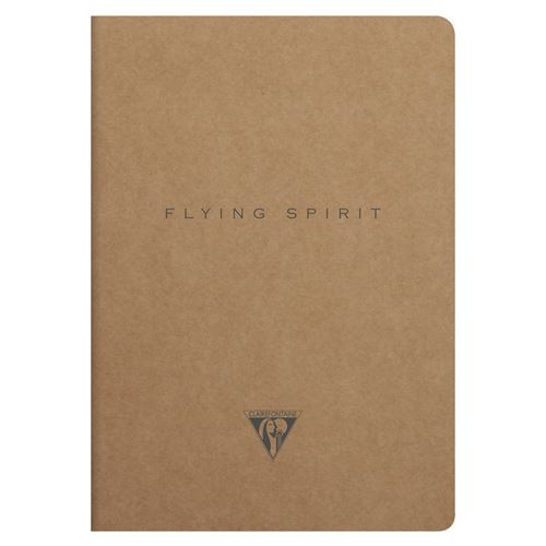 Carnet piqûre textile Clairefontaine Flying Spirit Kraft A5 96 pages