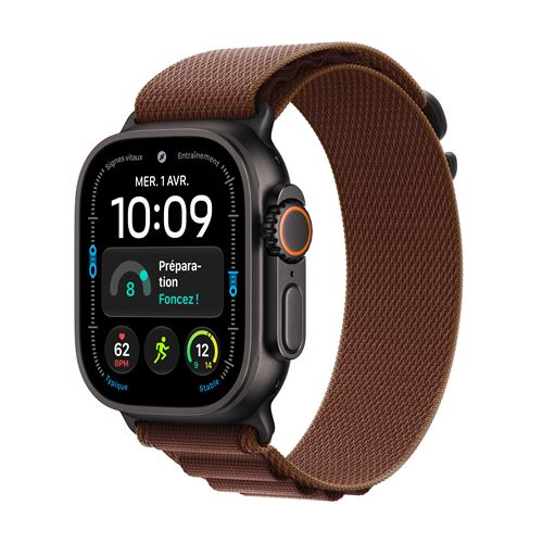 Apple Watch Ultra 4 GPS + Cellular 49 mm Boîtier en avec Boucle Alpine