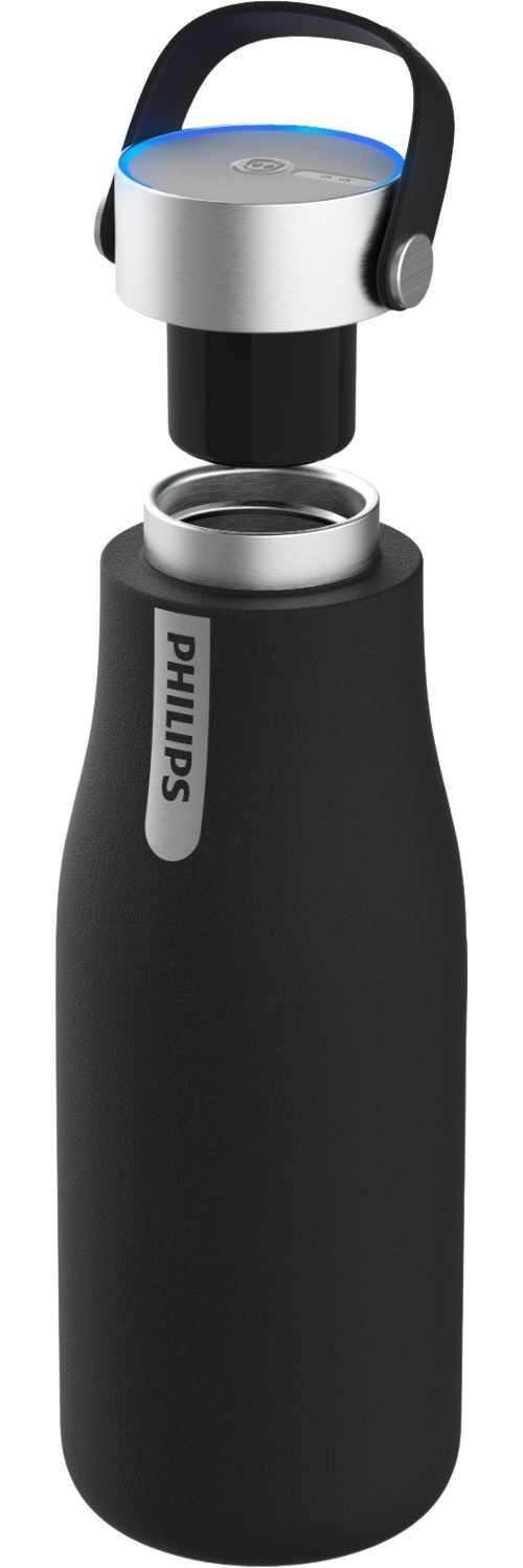 Kit Complet d'Eau Philips Carbonateur GoZero Couleur Noir + Carafe