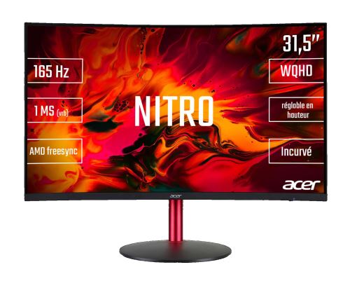 Acer Nitro XZ322QU Pbmiiphx - Écran LED - incurvé - 31.5\