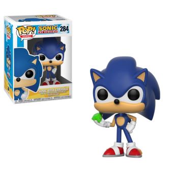 SONIC-BOBBLE HEAD POP N°XXX-SONIC WITH EMERALD - 1