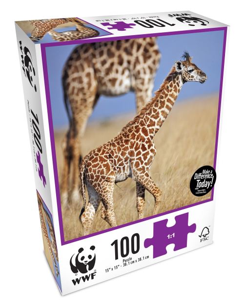 Puzzle 100 pièces Girafon WWF