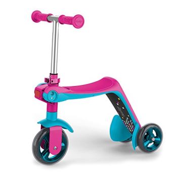 Smoby Patinette Cars Pliable 2 Roues - Guidon Réglable - Roues Silencieuses - Dès 5 Ans