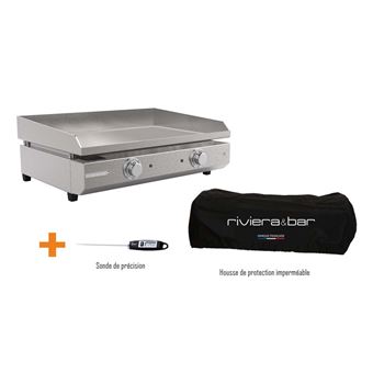 Plancha Riviera & Bar Pro Inox électrique QPL1275 3000 W Argent