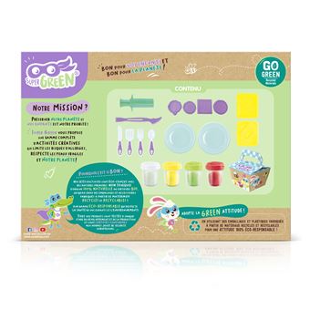 Kit picnic de pâte à modeler Super Green Bio