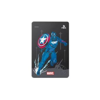 Disque dur externe Seagate Game Drive Marvel Avengers Captain America 2 To pour PS4 Gris