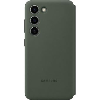 Samsung Original Coque S View pour le Samsung Galaxy S23 Ultra - Khaki