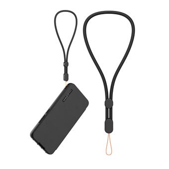 Etui à rabat au touché peau pour Xiaomi 13 Lite Made For Xiaomi + Dragonne amovible Noir