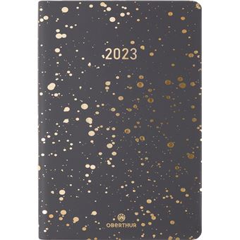 AGENDA 2023 SEMAINIER 15 CELESTE ANTHRACITE