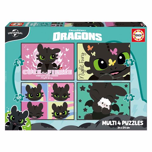 Set de 4 puzles progressius de 150 peces. © Universal