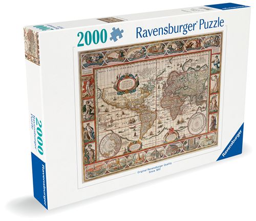 Ravensburger Puzzle 2000 pièces Puzzle Adultes Dès Mappemonde 1650 Carte et planisphère Puzzle de qualité Premium fabriqué en Europe 16633 - vue 6