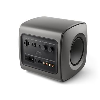 Caisson de basses Uni-Core™ Kef KC62 à annulation de forces Gris Satiné
