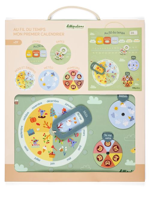 Jeu d'éveil Lilliputiens Calendrier Au fil du temps