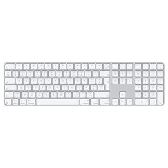 Clavier sans fil Azerty Apple Magic Keyboard avec Touch ID et pavé numérique Blanc