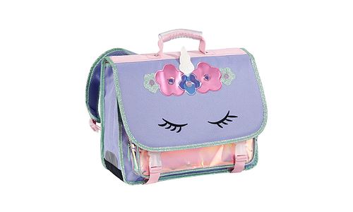 Cartable scolaire Viquel Licorne 38 cm Lavande