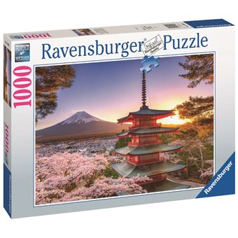 Puzzle Ravensburger Cerisiers en fleurs du Mont Fuji 1000 pièces