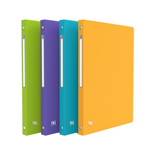 Elba Multicolore Classeur A4 Avec 4 Anneaux Rond Oxford Memphis 20 Mm Modèle Aléatoire