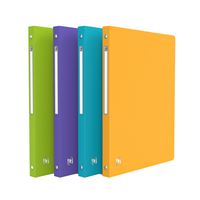 Classeur A4 avec 4 anneaux rond Oxford Memphis 20 mm Modèle aléatoire