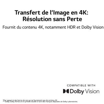 Barre de son LG S95QR Systeme 9.1.5 Caisson de basses sans fil & Enceintes Arriere 810W Dolby Atmos & DTS:X Signature sonore Meridian Hi-Res iMax