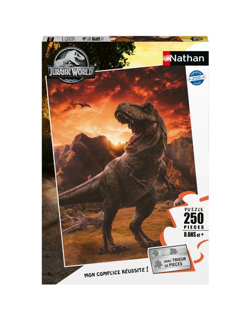 Puzzle 250 pièces Nathan Le Tyrannosaurus Rex Jurassic World 3