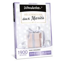 Coffret cadeau Wonderbox Félicitations aux Mariés Rêve