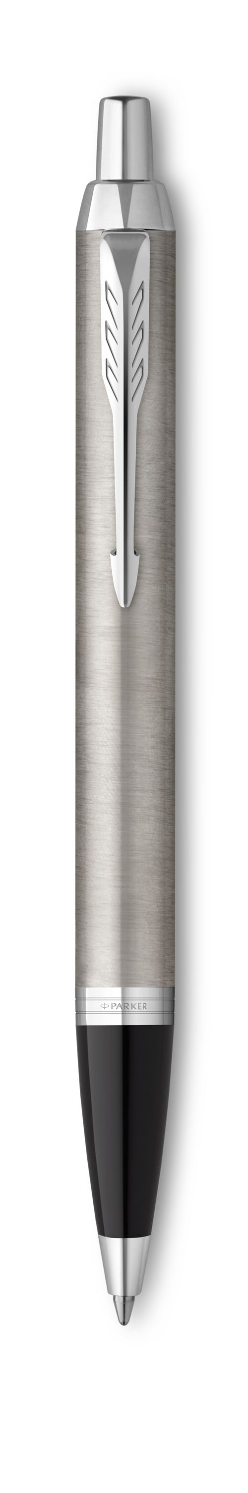 Parker IM Stainless Steel Chrome Trim Ballpoint Pen, Smooth Reliable Writing
