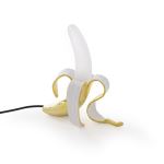 Lampe à poser Seletti en résine et verre Banana Louie Jaune