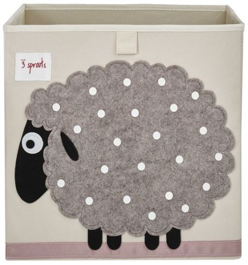 Cube de rangement jouets 3 Sprouts Mouton