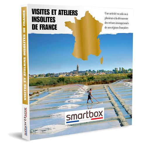 Coffret cadeau Smartbox Visites et ateliers insolites de France
