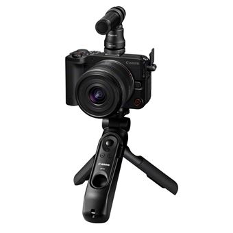 EOS R50 V + Optique RF-S 14-30mm pour Systeme EOS R + Poignee-Trepied HG-100TBR avec commande a distance  Bluetooth + Microphone DM-E100 +  Carte SD 128 GB
