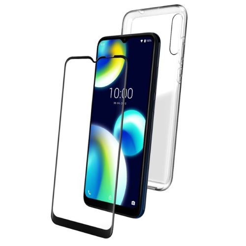 Pack Wiko Coque transparent + Verre trempé pour Wiko View 4 Lite